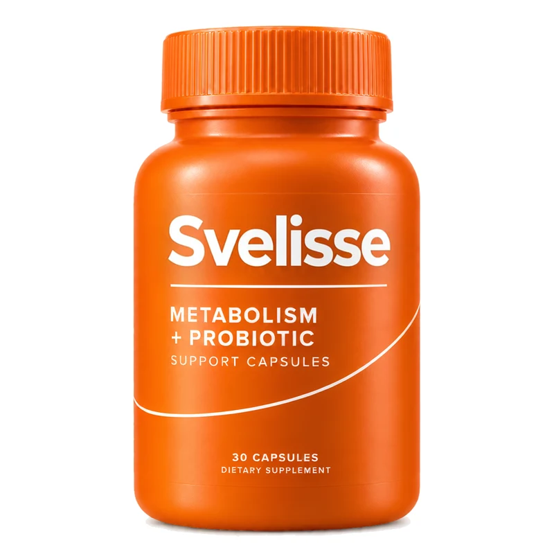 Svelisse Metabolism + Probiotic Support bottle, 30 capsules